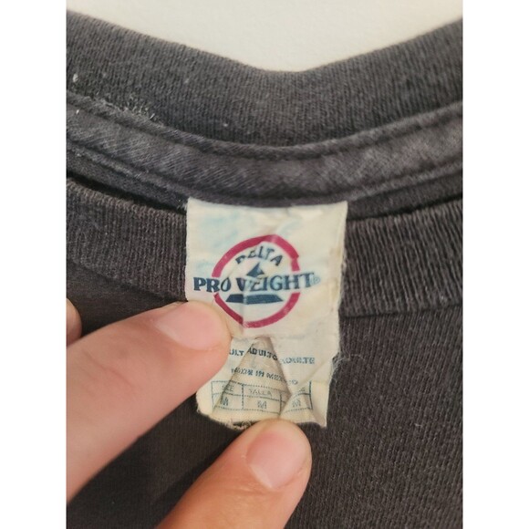 ACDC t shirt Vintage Back In Black Tour Rare Medium Black - Picture 7 of 11